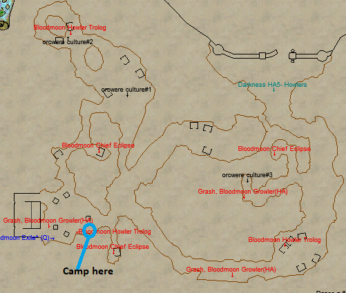 Bloodmoon Orcs Gnome Memorial Mountain Camp Location